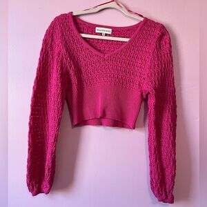 Vibrant Pink 100% Cotton Knit Top